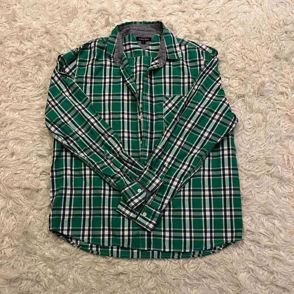 Men’s Plaid Button Down Shirt